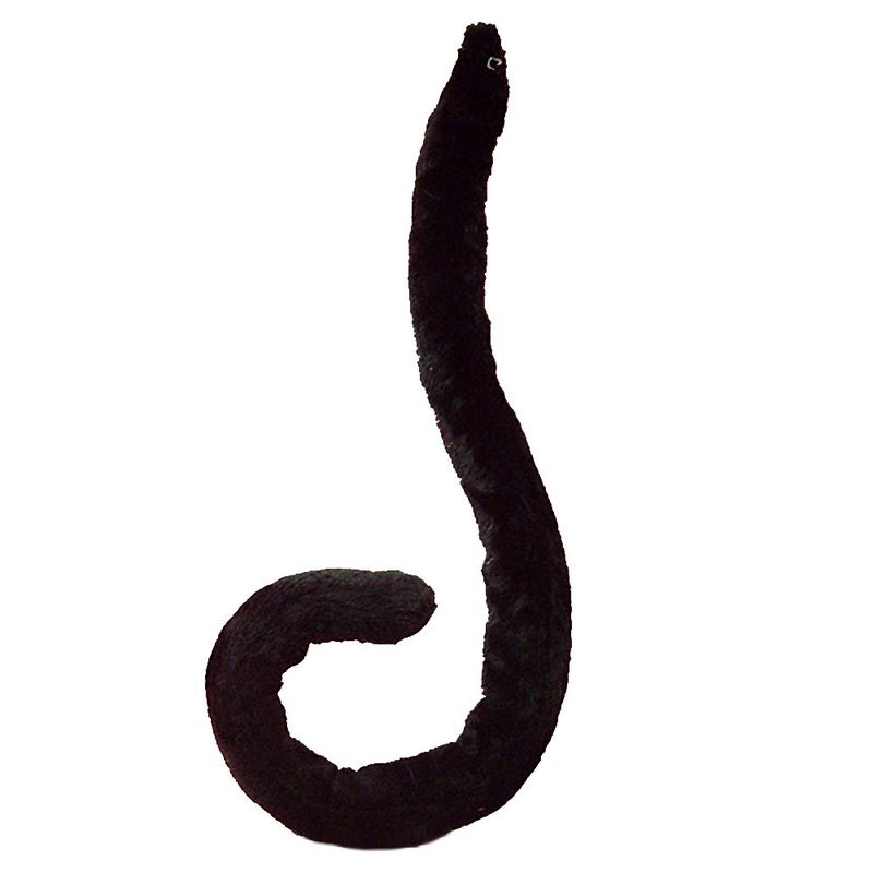 E-TING Cat Monkey Cosplay Tail 68cm / 26.77â€³ Long Fur Neko Anime Cosplay Lady Girls Party Costume(Black) - Image 1